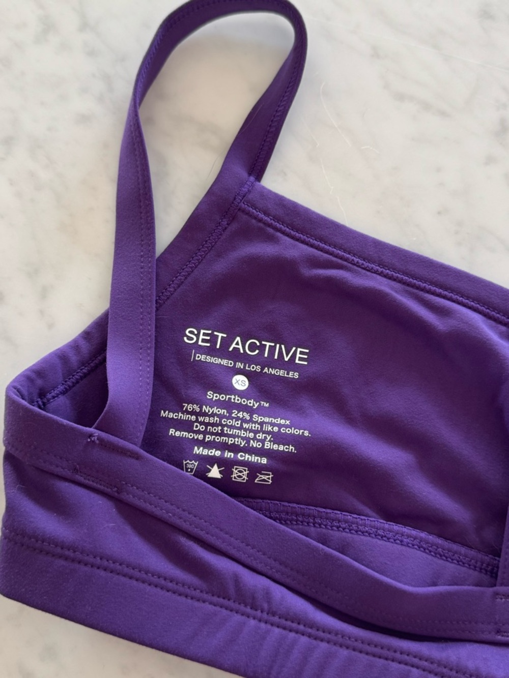 set active purple sport body bra - Picture 3 of 3